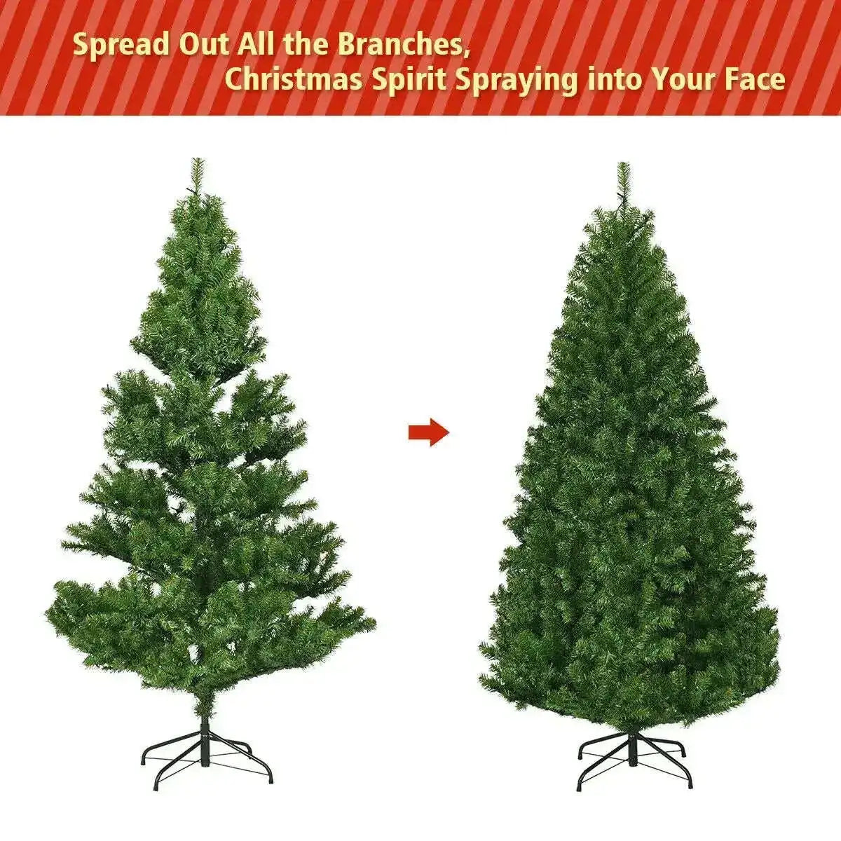 Artificial Premium Hinged Christmas Tree Cartsfy Inc.