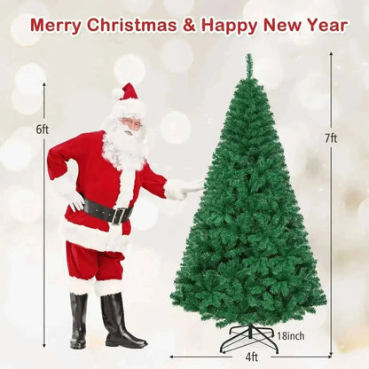 Artificial PVC Christmas Tree with Solid Metal Stand Cartsfy Inc.