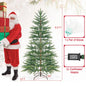 6.5 Ft Pre-Lit Artificial Cypress Christmas Tree with Timer