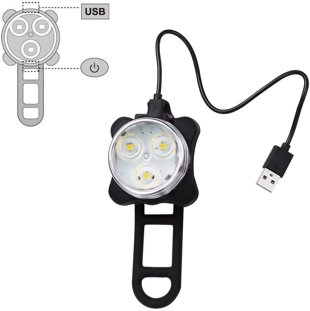Ascher USB Rechargeable Bike Light Set - Cartsfy Inc.