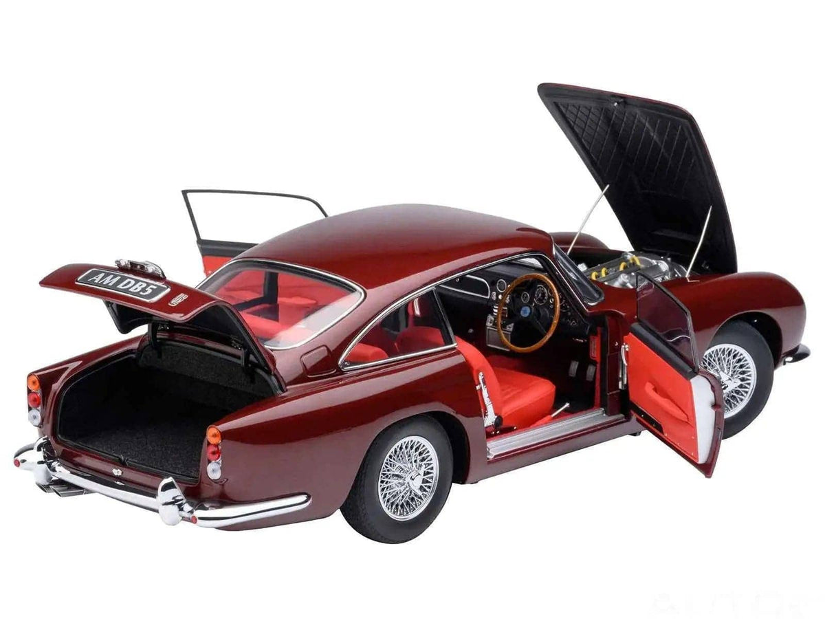 Aston Martin DB5 RHD (Right Hand Drive) Dubonnet Rosso Red Metallic 1/18 Model Car by Autoart Miniature Motors Default Title Default Title-