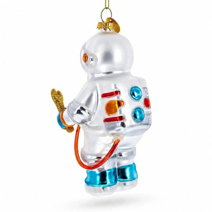 Astronaut Engineer with Tool Glass Christmas Ornament Cartsfy Inc.