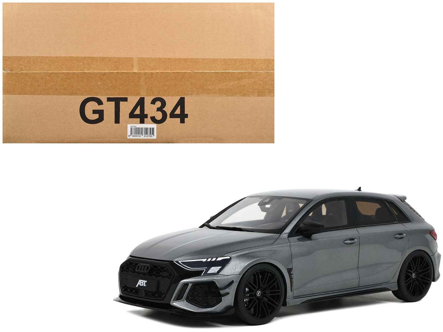 Audi ABT RS3-R Daytona Gray Metallic 1/18 Model Car by GT Spirit Cartsfy Inc.