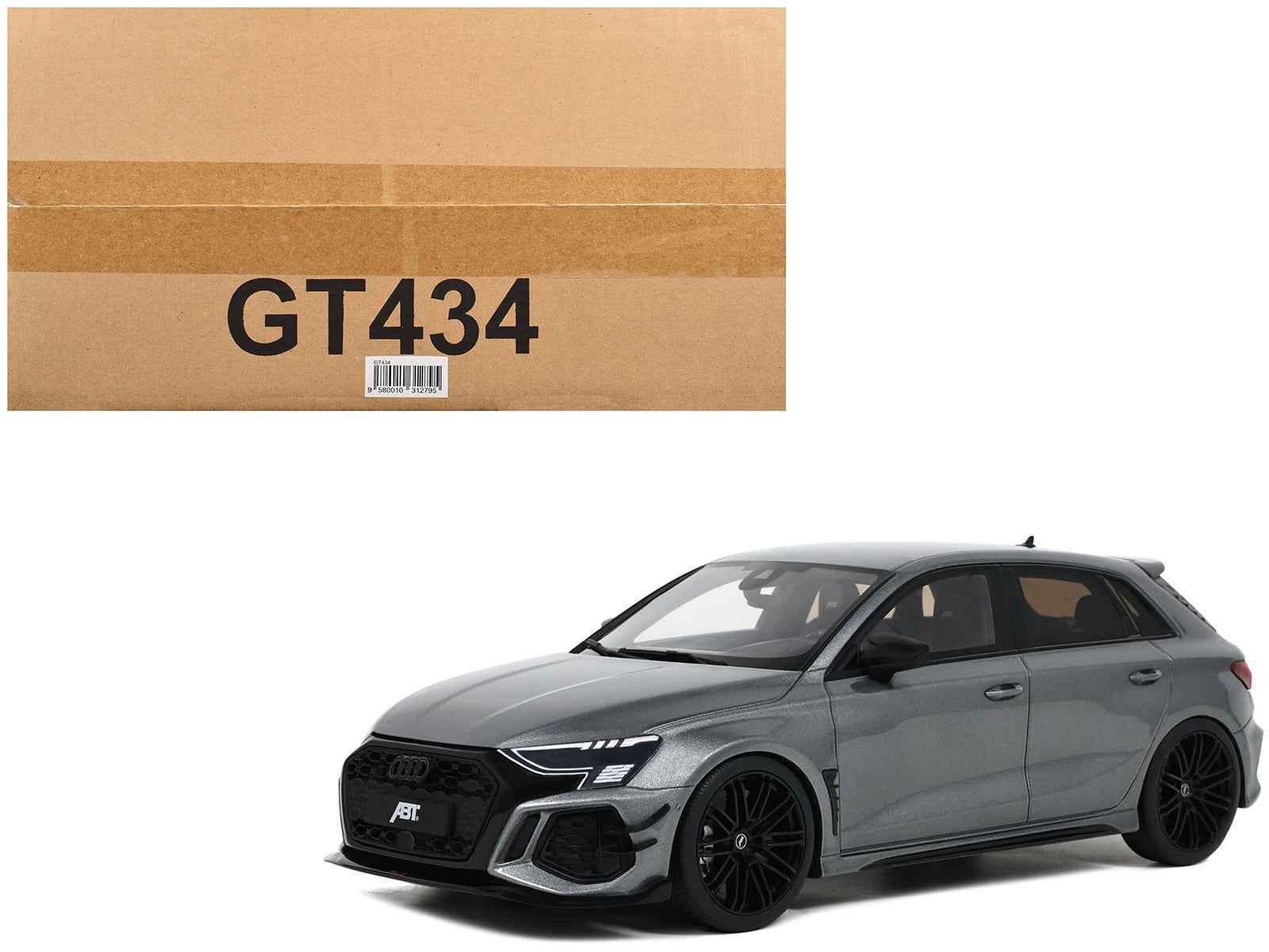 Audi ABT RS3-R Daytona Gray Metallic 1/18 Model Car by GT Spirit Cartsfy Inc.