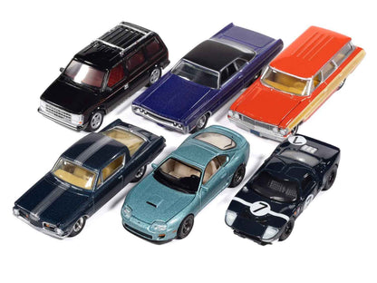 Auto World Premium 2025 Release 3 Set B of 6 pieces 1/64 Diecast Model Cars by Auto World Miniature Motors Default Title Default Title-