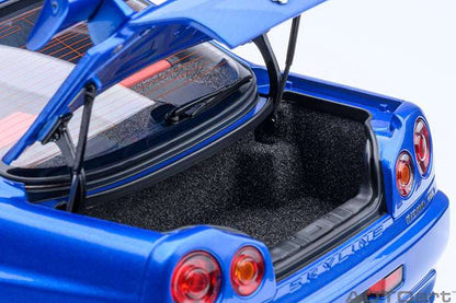 AUTOart 2001 Nissan Skyline GT-R (R34) Z-Tune Bayside Blue w/ Carbon Fiber Hood 1:18 STM Diecast Default Title Default Title-