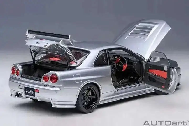 AUTOart 2001 Nissan Skyline GT-R (R34) Z-Tune Silver 1:18 Cartsfy Inc.