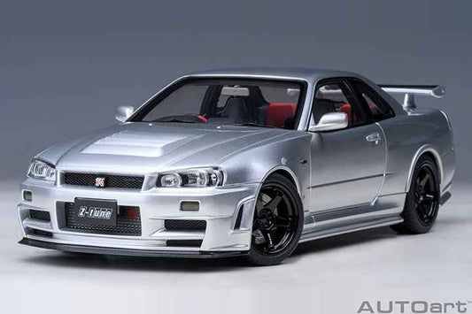 AUTOart 2001 Nissan Skyline GT-R (R34) Z-Tune Silver 1:18 Cartsfy Inc.