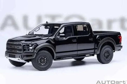 AUTOart 2019 Ford F-150 Raptor Supercrew Agate Black 1:18 diecast model