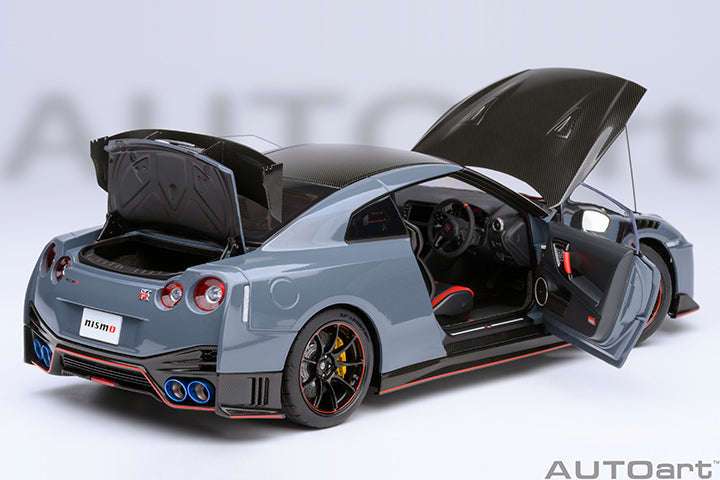 AUTOart 2022 Nissan Skyline GT-R (R35) Nismo Special Edition Nismo Stealth Gray 1:18 STM Diecast Default Title Default Title-