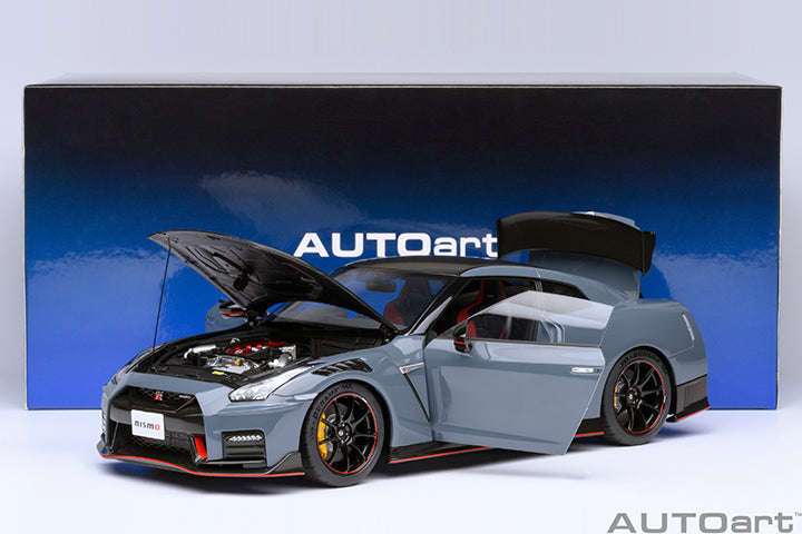AUTOart 2022 Nissan Skyline GT-R (R35) Nismo Special Edition Nismo Stealth Gray 1:18 STM Diecast Default Title Default Title-