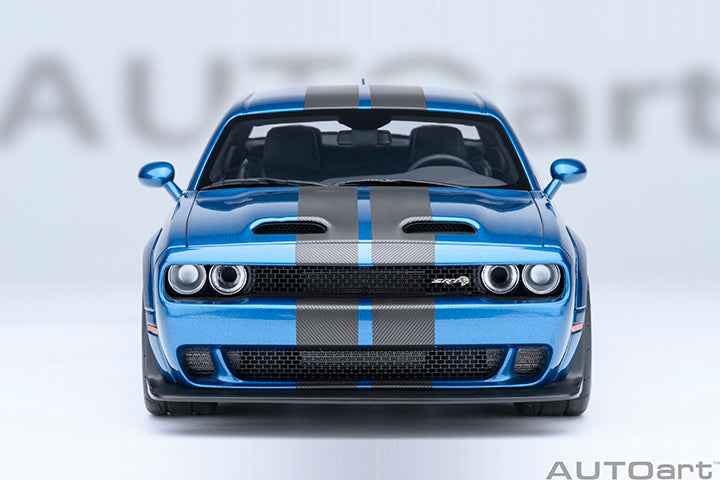 AUTOart 2023 Dodge Challenger SRT Super Stock Frostbite Blue 1:18 Cartsfy Inc.
