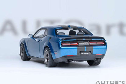 AUTOart 2023 Dodge Challenger SRT Super Stock Frostbite Blue 1:18 Cartsfy Inc.