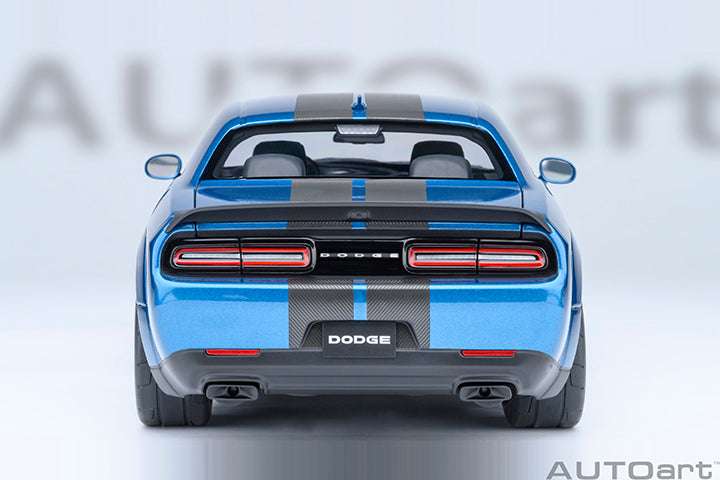 AUTOart 2023 Dodge Challenger SRT Super Stock Frostbite Blue 1:18 Cartsfy Inc.