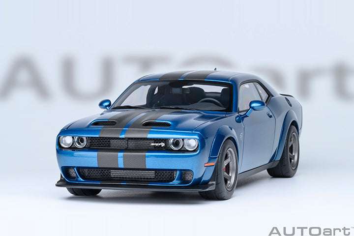 AUTOart 2023 Dodge Challenger SRT Super Stock Frostbite Blue 1:18 Cartsfy Inc.