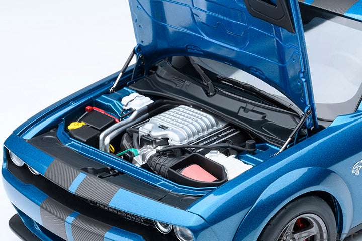 AUTOart 2023 Dodge Challenger SRT Super Stock Frostbite Blue 1:18 Cartsfy Inc.