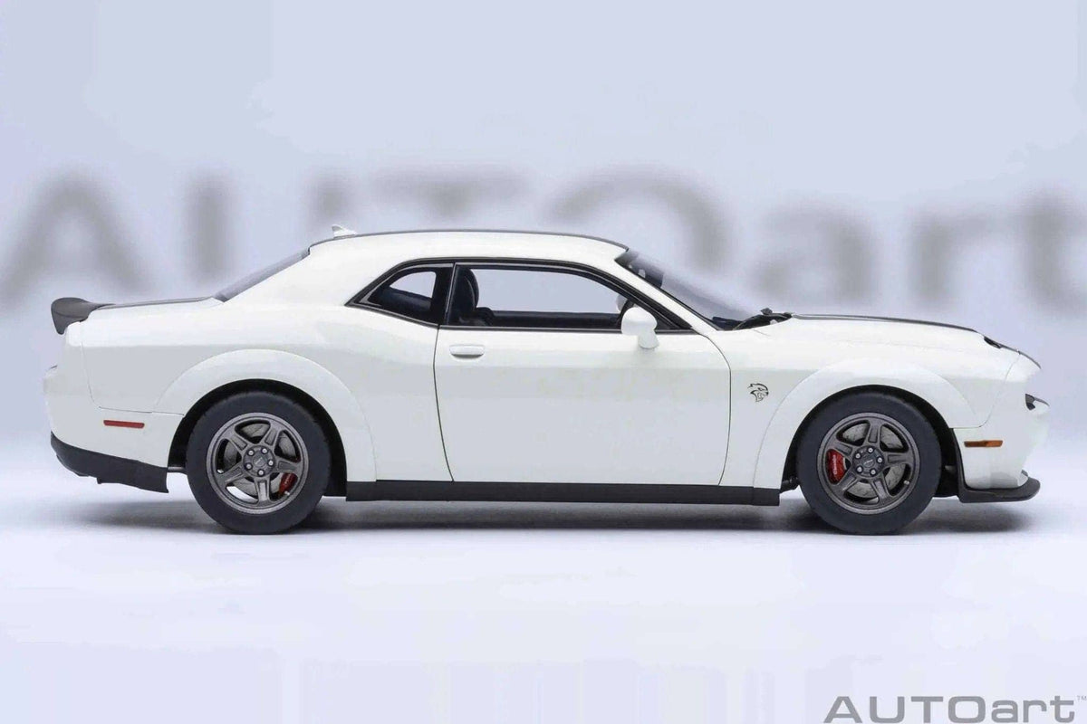 AUTOart 2023 Dodge Challenger SRT Super Stock Knuckle White 1:18 STM Diecast Default Title Default Title-