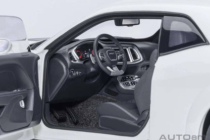 AUTOart 2023 Dodge Challenger SRT Super Stock Knuckle White 1:18 STM Diecast Default Title Default Title-