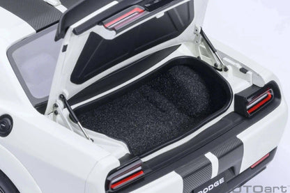 AUTOart 2023 Dodge Challenger SRT Super Stock Knuckle White 1:18 STM Diecast Default Title Default Title-