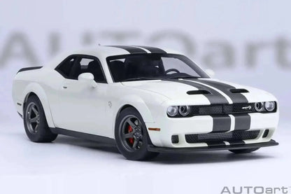 AUTOart 2023 Dodge Challenger SRT Super Stock Knuckle White 1:18 Cartsfy Inc.