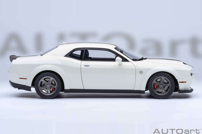 AUTOart 2023 Dodge Challenger SRT Super Stock Knuckle White 1:18 STM Diecast Default Title Default Title-