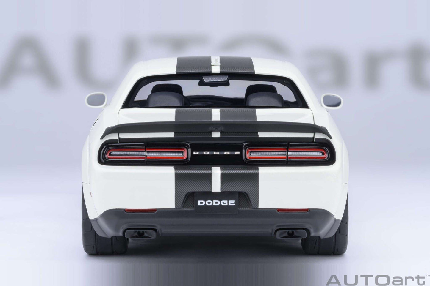 AUTOart 2023 Dodge Challenger SRT Super Stock Knuckle White 1:18 STM Diecast Default Title Default Title-