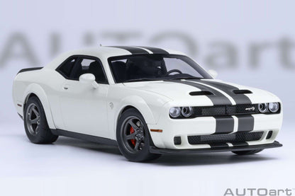 AUTOart 2023 Dodge Challenger SRT Super Stock Knuckle White 1:18 STM Diecast Default Title Default Title-