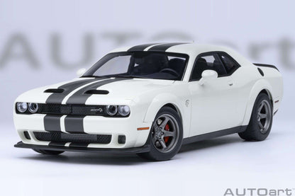 AUTOart 2023 Dodge Challenger SRT Super Stock Knuckle White 1:18 STM Diecast Default Title Default Title-