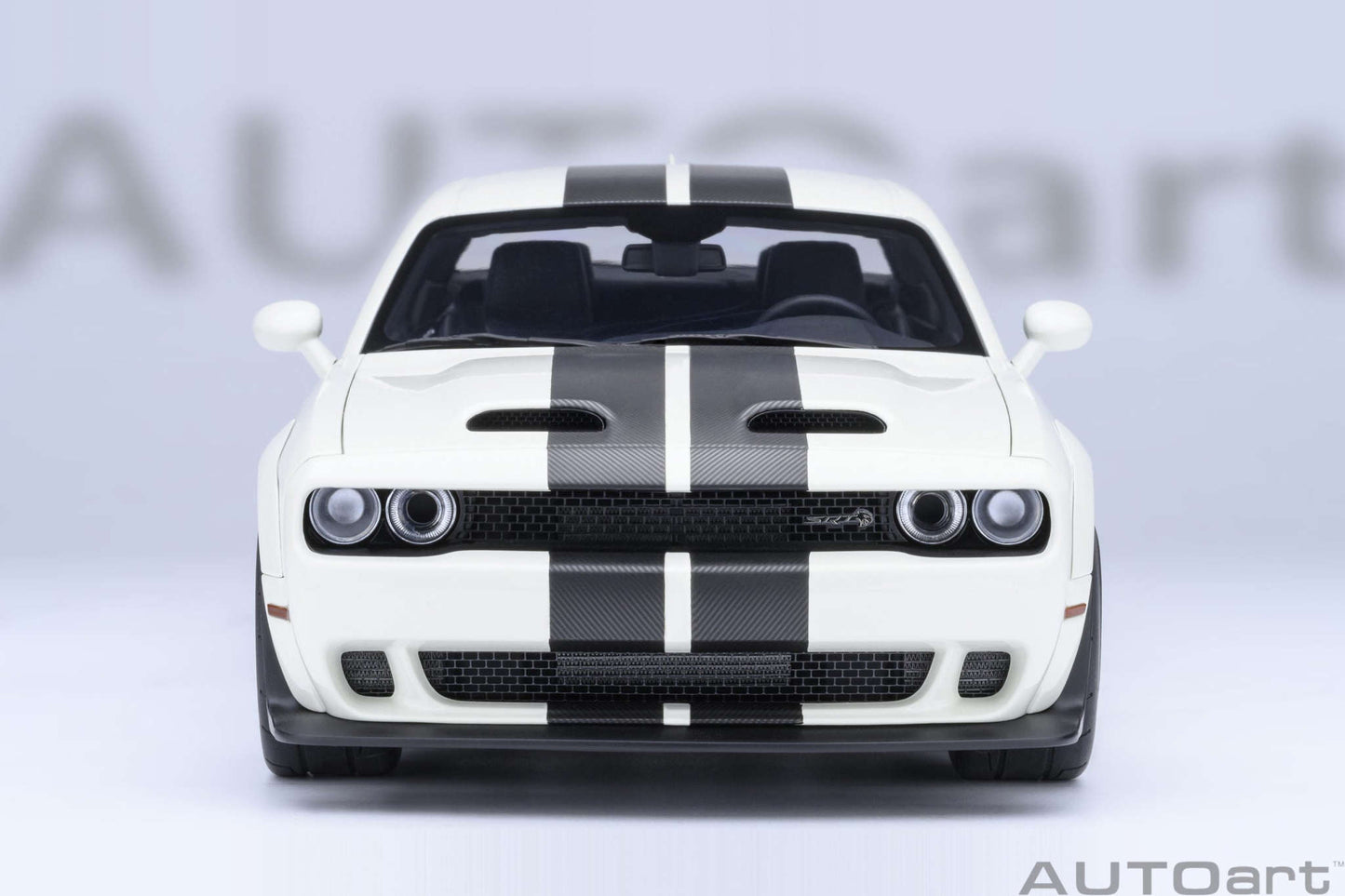 AUTOart 2023 Dodge Challenger SRT Super Stock Knuckle White 1:18 STM Diecast Default Title Default Title-