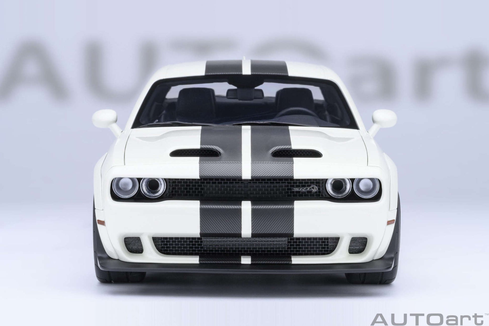 AUTOart 2023 Dodge Challenger SRT Super Stock Knuckle White 1:18 STM Diecast Default Title Default Title-
