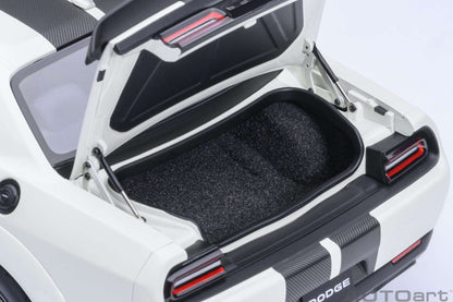 AUTOart 2023 Dodge Challenger SRT Super Stock Knuckle White 1:18 STM Diecast Default Title Default Title-