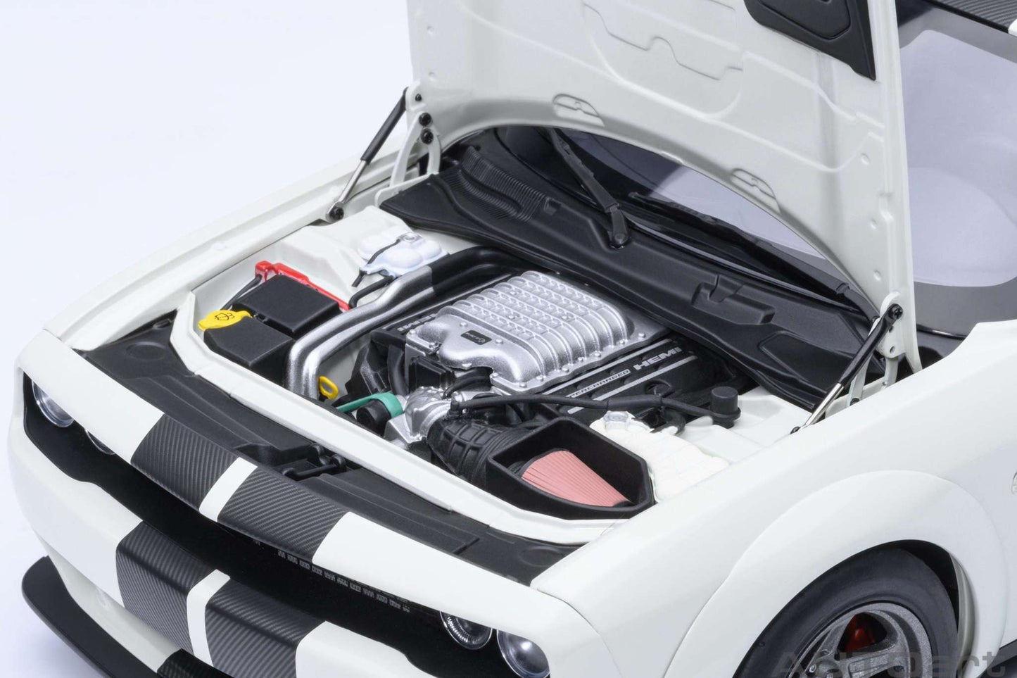 AUTOart 2023 Dodge Challenger SRT Super Stock Knuckle White 1:18 STM Diecast Default Title Default Title-