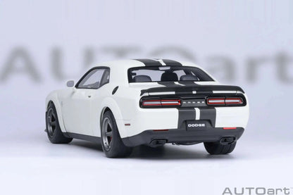 AUTOart 2023 Dodge Challenger SRT Super Stock Knuckle White 1:18 STM Diecast Default Title Default Title-