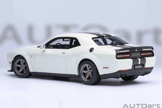 AUTOart 2023 Dodge Challenger SRT Super Stock Knuckle White 1:18 STM Diecast Default Title Default Title-