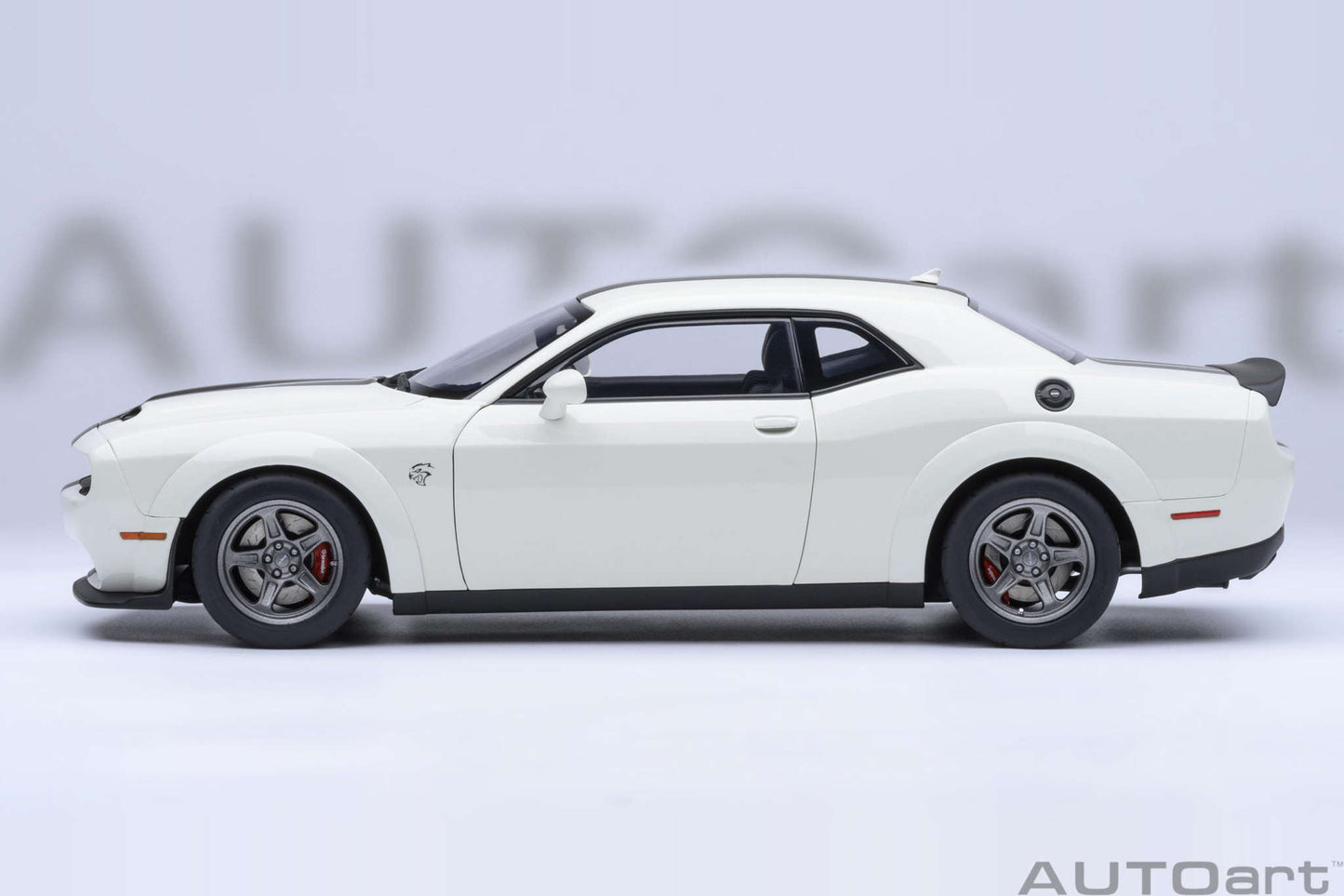 AUTOart 2023 Dodge Challenger SRT Super Stock Knuckle White 1:18 STM Diecast Default Title Default Title-