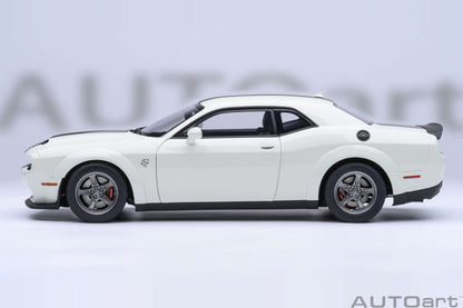 AUTOart 2023 Dodge Challenger SRT Super Stock Knuckle White 1:18 STM Diecast Default Title Default Title-