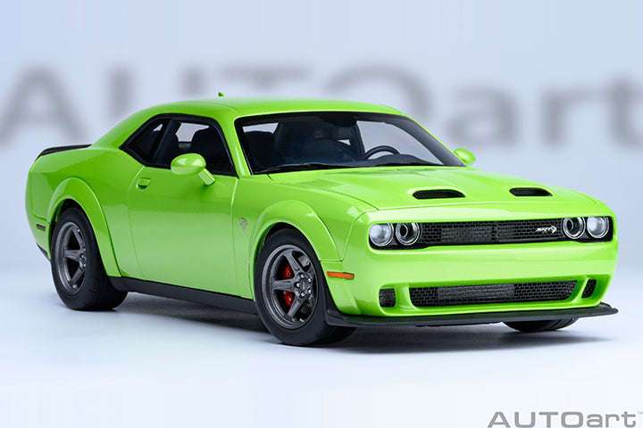 AUTOart 2023 Dodge Challenger SRT Super Stock Sublime Green 1:18 STM Diecast Default Title Default Title-