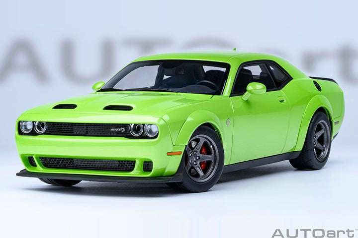 AUTOart 2023 Dodge Challenger SRT Super Stock Sublime Green 1:18 STM Diecast Default Title Default Title-