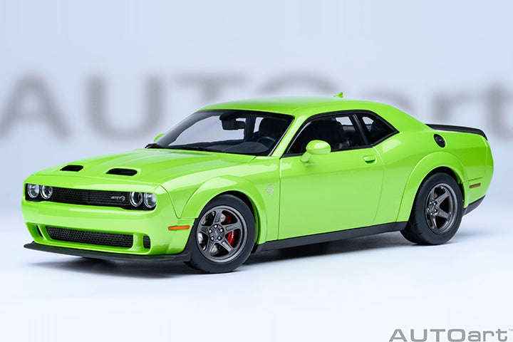 AUTOart 2023 Dodge Challenger SRT Super Stock Sublime Green 1:18 STM Diecast Default Title Default Title-