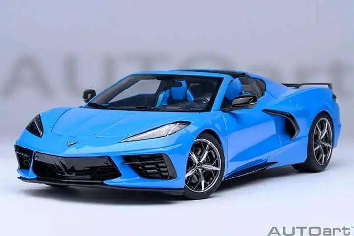 AUTOart Chevy Corvette C8 Z51 Rapid Blue 1:18 STM Diecast Default Title Default Title-