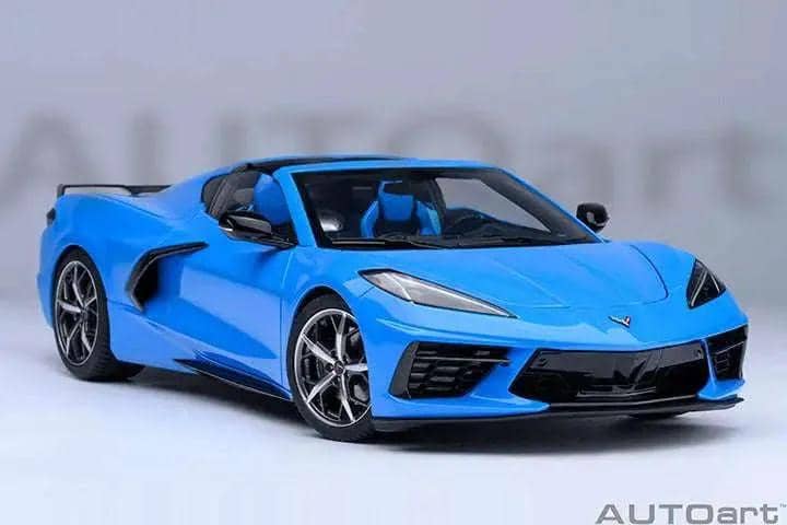AUTOart Chevy Corvette C8 Z51 Rapid Blue 1:18 STM Diecast Default Title Default Title-