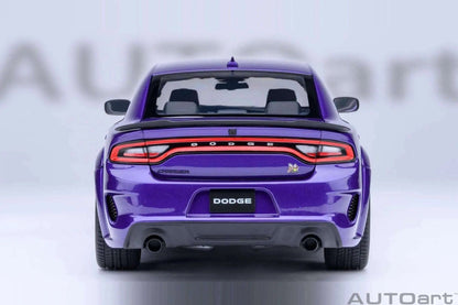 AUTOart Dodge Charger R/T Scat Pack Widebody Plum Crazy Purple 1:18 STM Diecast Default Title Default Title-
