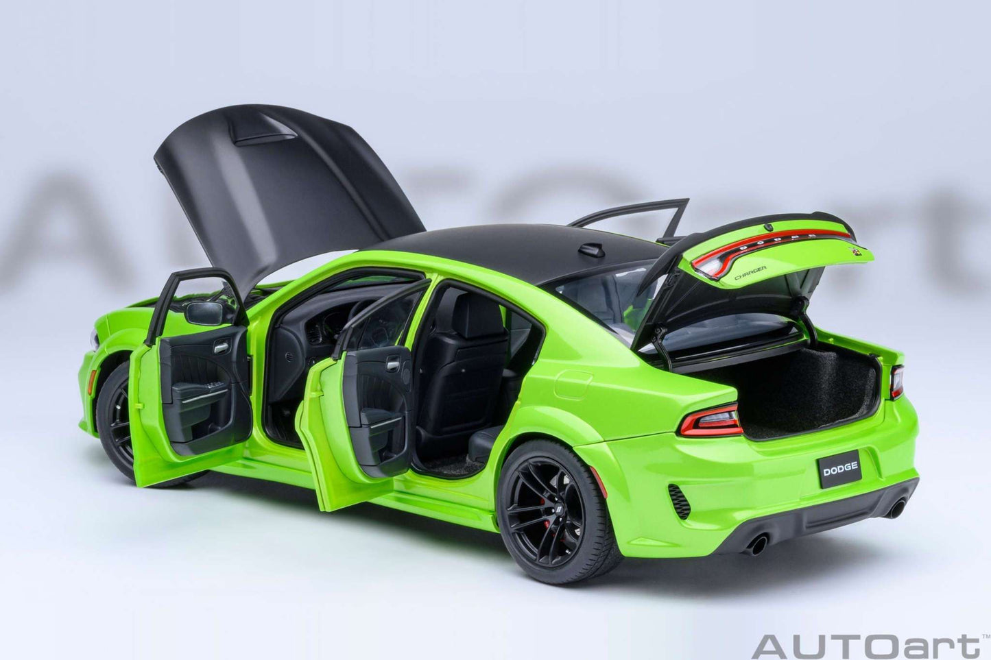 AUTOart Dodge Charger R/T Scat Pack Widebody Sublime Green 1:18 STM Diecast Default Title Default Title-