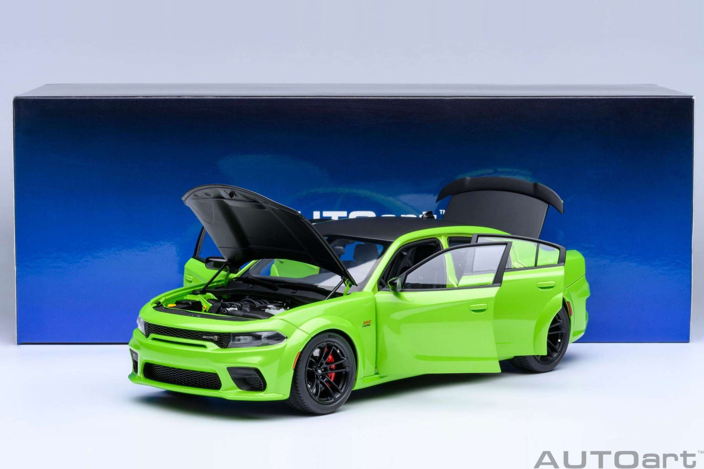 AUTOart Dodge Charger R/T Scat Pack Widebody Sublime Green 1:18 STM Diecast Default Title Default Title-