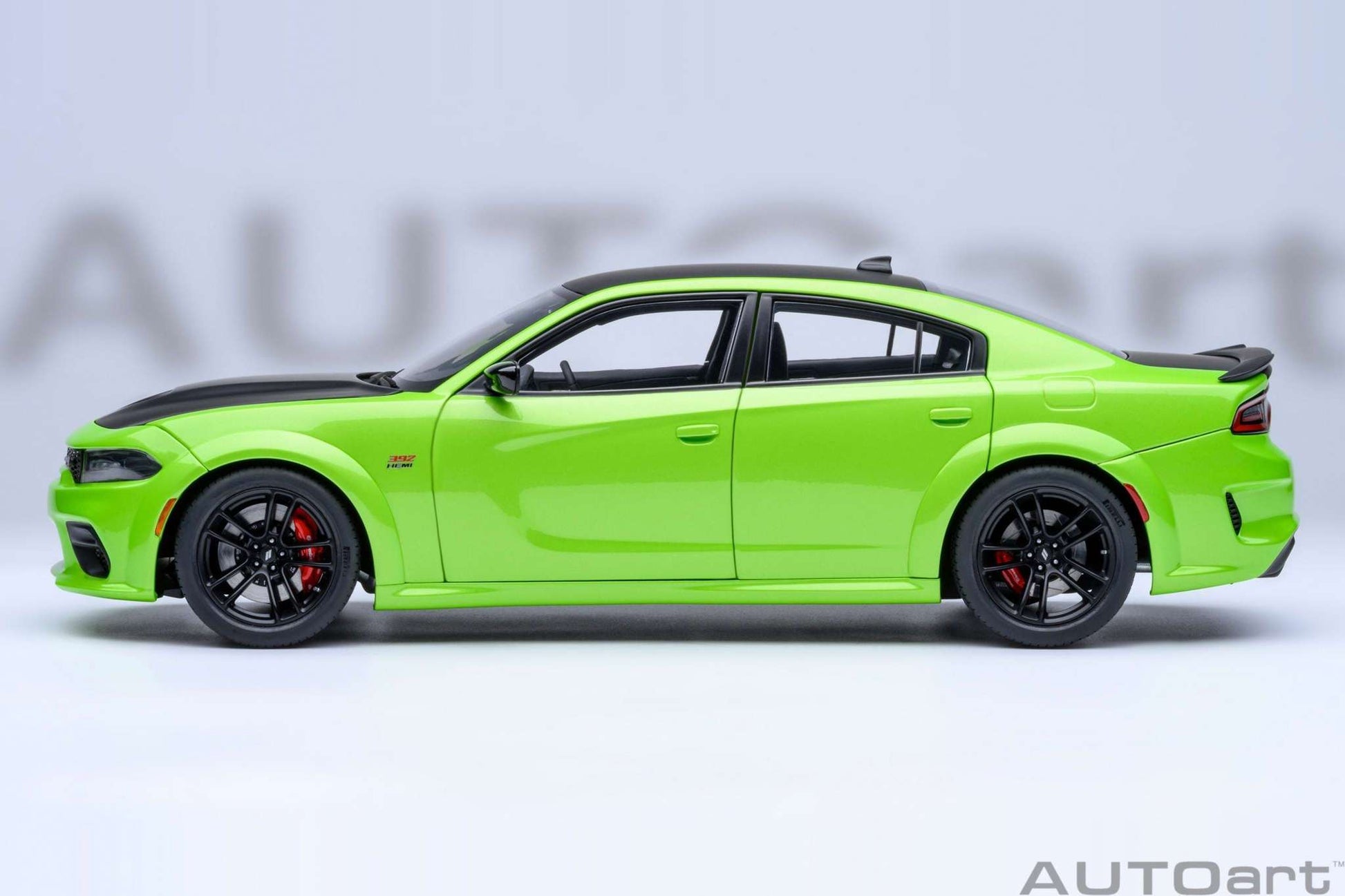 AUTOart Dodge Charger R/T Scat Pack Widebody Sublime Green 1:18 STM Diecast Default Title Default Title-