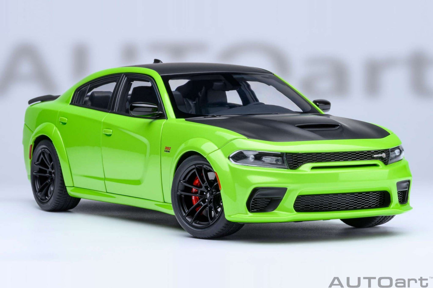 AUTOart Dodge Charger R/T Scat Pack Widebody Sublime Green 1:18 STM Diecast Default Title Default Title-