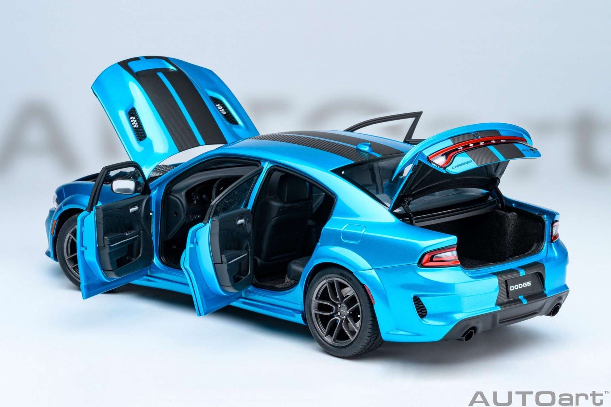 AUTOart Dodge Charger SRT Hellcat Redeye Jailbreak F5 Blue 1:18 STM Diecast Default Title Default Title-