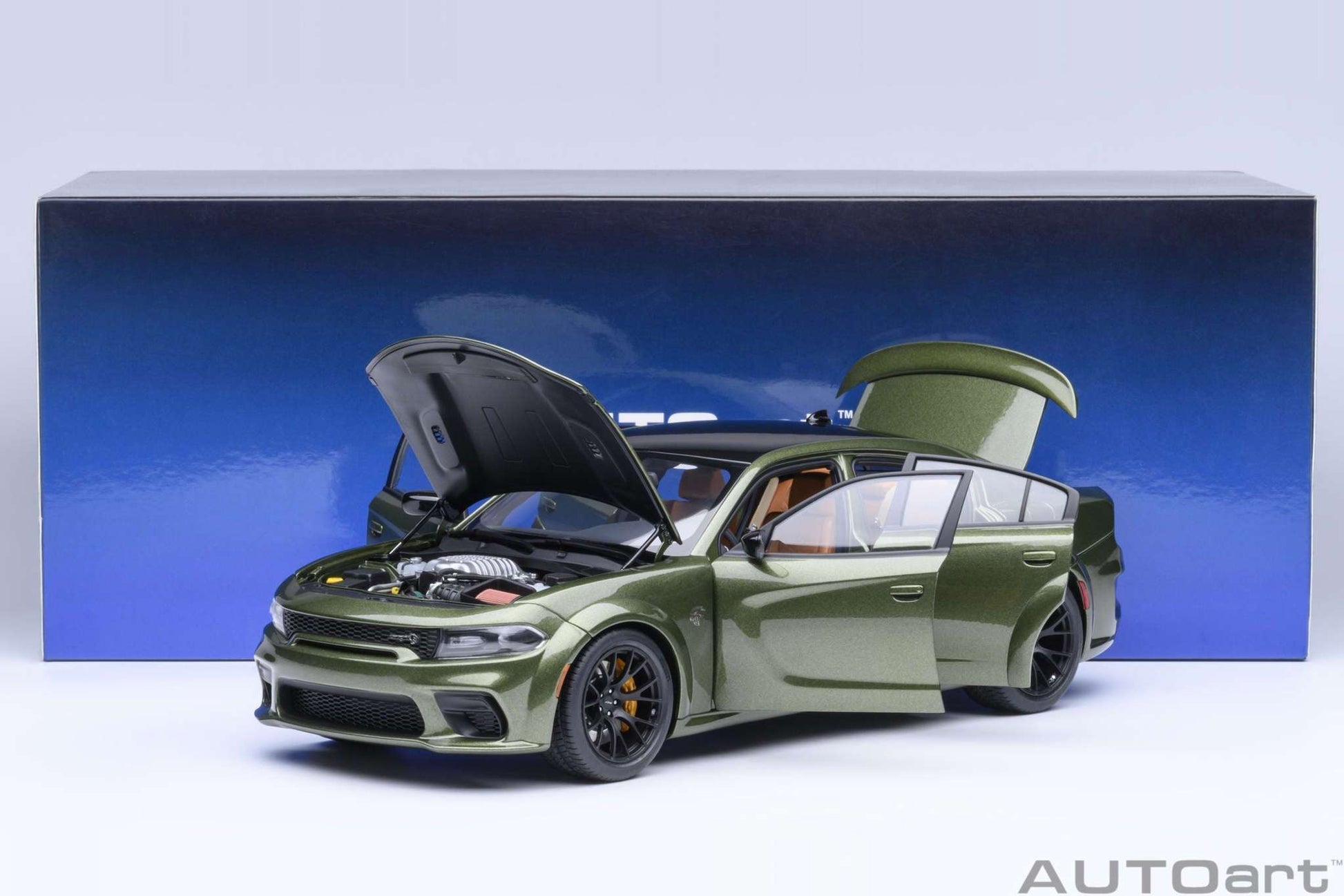 AUTOart Dodge Charger SRT Hellcat Redeye Jailbreak F8 Green 1:18 STM Diecast Default Title Default Title-