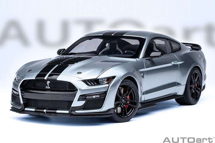 AUTOart Ford Shelby Mustang GT500 Iconic Silver 1:18 STM Diecast Default Title Default Title-