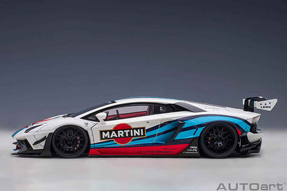 AUTOart Lamborghini Aventador Liberty Walk LB-Works Limited Edition Martini Livery 1:18 (Preowned)) Cartsfy Inc.